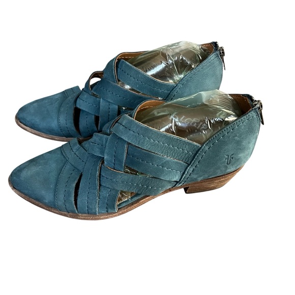 Frye Shoes - FRYE Ray Huarache Shootie Boot Leather Sea Blue Size 7